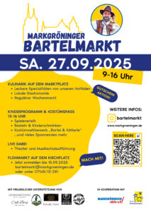 Plakat für den Bartelmarkt am 27.09.2025